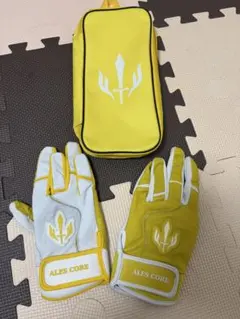 ALES バッティンググローブ 両手用 専用ケース付き