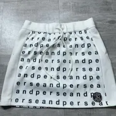 美品 AND PER SE アンパスィ スカート ロゴ 総柄 L ホワイト系のサムネイル