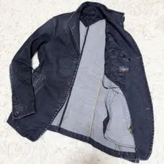 ニコルクラブフォーメン　デニムジャケット　襟ワイヤー　カモフラ　46 M