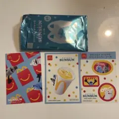 マクドナルド オリジナル パペットスンスン シールセットC