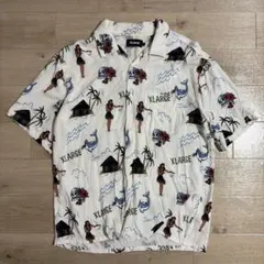XLARGE エクストララージ アロハシャツ 総柄 開襟シャツ M レーヨンのサムネイル