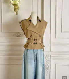 SHEIN MOD ノースリーブ トレンチベスト