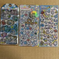 ぷくぷくあわわちゃん シール 3枚セット