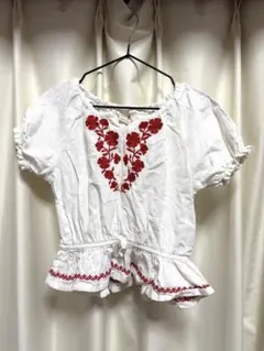 petit main 半袖シャツ 100サイズ ホワイト