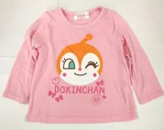 ドキンちゃん 長袖Tシャツ ピンク90cm