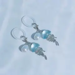 めじるしアクセサリー アンブレラマーカー チャーム くらげ 2個 №790