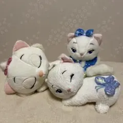 ディズニー　おしゃれキャット　マリー　マリーちゃん　ぬいぐるみ　白猫　猫　ねこ