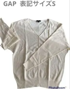 ギャップ　白　M Ｖネック　セーター　トップス　トップス　薄手ニット　シンプル