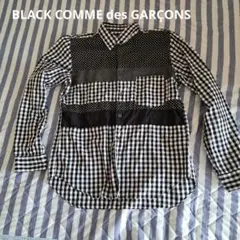 BLACK COMME des GARÇONS 異素材切り替え シャツ Lのサムネイル