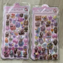 【新品未使用】 ラブブ ボンボンドロップシール ２枚