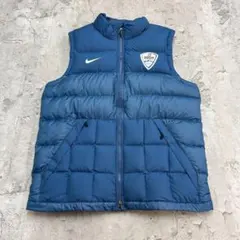 Nike　ダウンベスト　ソチオリンピックロゴ　2014　古着　ブルー　L