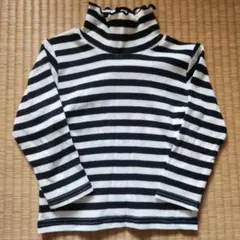 ストライプ ハイネックTシャツ 95cm