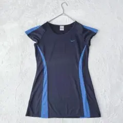 ナイキ| フレンチスリーブ カットソー【L】チュニック丈 クルーネック ゆったり