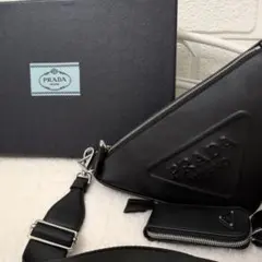PRADAプラダ　ポーチ　ノベルティショルダーバッグ PRADA プラダ ポーチ ショルダーバッグ ノベルティ｜Yahoo!フリマ（旧