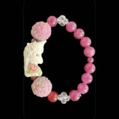 種名 日本鹿の角】 オリジナル彫刻使用⭐️薔薇色のユニコーン