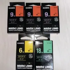CASIO テープカートリッジ 6mm 9mm 18mm