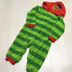 はらぺこあおむし なりきり カバーオール 着ぐるみ フリース ふわふわ 90cm