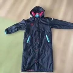 ネイビー フード付き ベンチコート