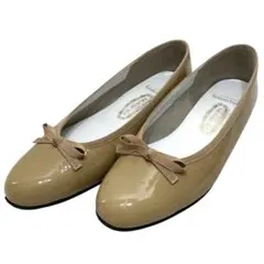 【極美品】銀座ヨシノヤ (23) パンプス フラットシューズ エナメル 希少のサムネイル