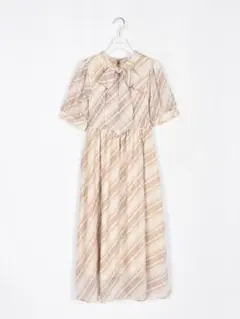 未使用新品タグ付き♡evelyn リボンロングワンピース