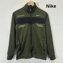 00s Nike old トラックジャケット カーキ　メンズM　古着