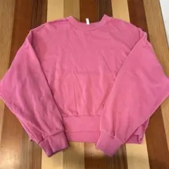 【H&M】ピンク スウェット Sサイズ
