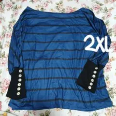 SHEIN CURVE 長袖Tシャツ 2XL 大きいサイズのサムネイル