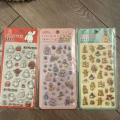 プクプクシール 3枚セット ディズニー・プーさん　ベイマックス