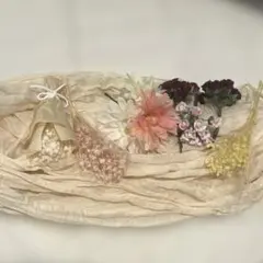 造花セット かわいい ベージュクロス付き おしゃれ 結婚式 ウェルカムスペース