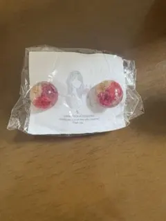 ドライフラワー レジン ピアス