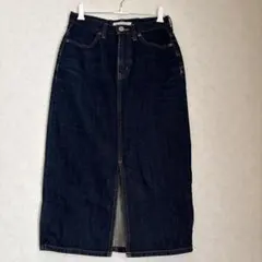 AZUL BY MOUSSY デニムロングタイトスカート スリット インディゴのサムネイル