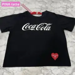 ピンクラテ　Coca-Cola コラボ Tシャツ ブラック　160cmのサムネイル