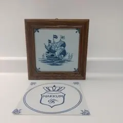 オランダ　マッカム焼き　MAKKUM タイル 額入り 3種 2025年最新】マッカム焼きの人気アイテム - メルカリ