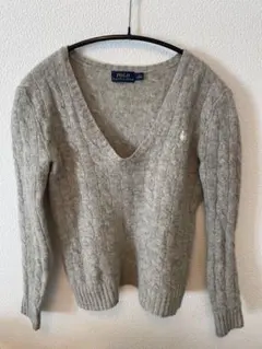 Polo Ralph Lauren グレー Vネック セーター