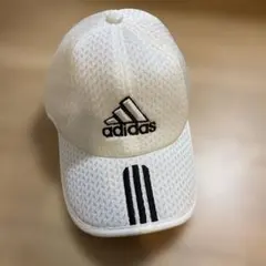 adidas ホワイトキャップ 3本ライン