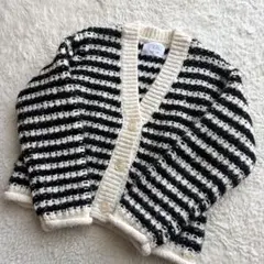 Bianca様　ZARA ザラ ボーダー　ふんわりニットカーディガン セーター