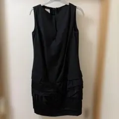 正規店購入 MONCLER ノースリーブひざ丈ワンピース ブラック XS 999