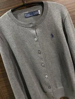ポロラルフローレン コットンクルーネックカーディガン