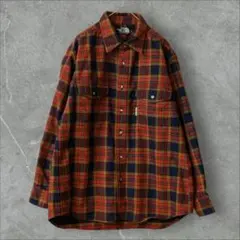 THE NORTH FACE ウール混 フランネルシャツ Lサイズ 長袖