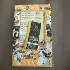 ソフトバンクホークス　来場者記念タオル　おまけ付き　タイトルホルダー