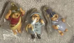 くまのプーさん コスチュームフィギュア マスコット ガチャ3種セット