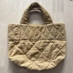 kapuwa コーデュロイ　バッグ　ベージュ　インド