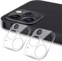 iPhone12Pro用透明カメラレンズ保護フィルム2枚