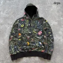【deps × SQUARE】デプス スクエア プルオーバー スウェットパーカー