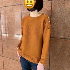 【ルミノア／Le Minor】参考定価4.5万 フランス製　立体編みＭサイズ相当のサムネイル
