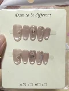 ネイルチップ　10個セット ヌードピンク