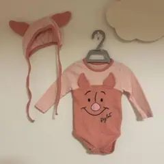 【美品◇最終値下げ】ベビー子供服 プーさん ピグレット 帽子付き 12M