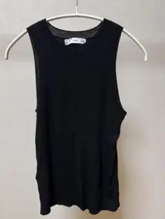 MNG 黒 ノースリーブ トップスのサムネイル
