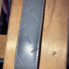 ポーター　レザーキーホルダー　エンボス加工 グレー
