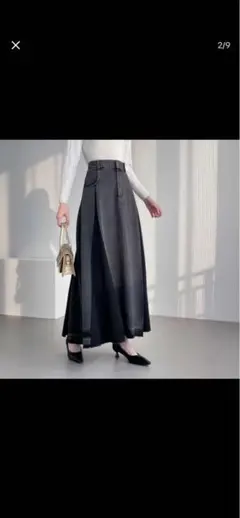 ABITOKYO【20年デニム】 配色タックフレアデニムスカート